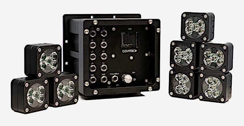MultiLED CG8-SET High G LED Lighting for High Speed Photography